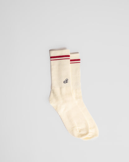 AYER Beige Crew Socks