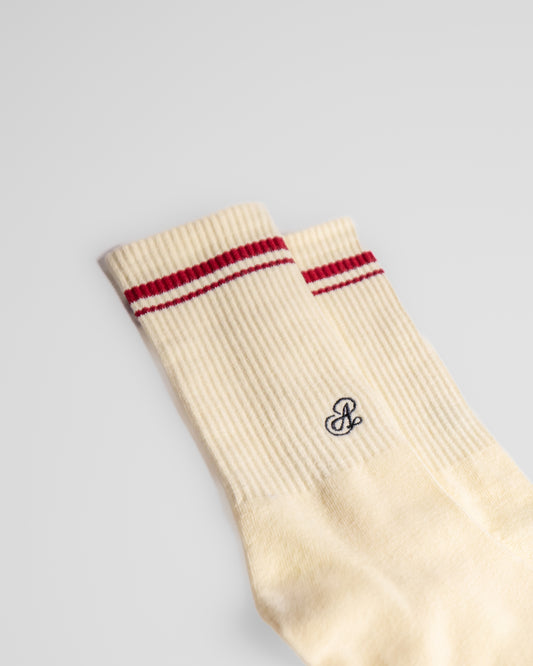 AYER Beige Crew Socks