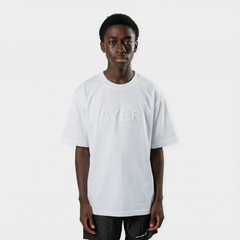 White Embossed T-Shirt