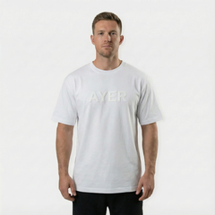 White Embossed T-Shirt
