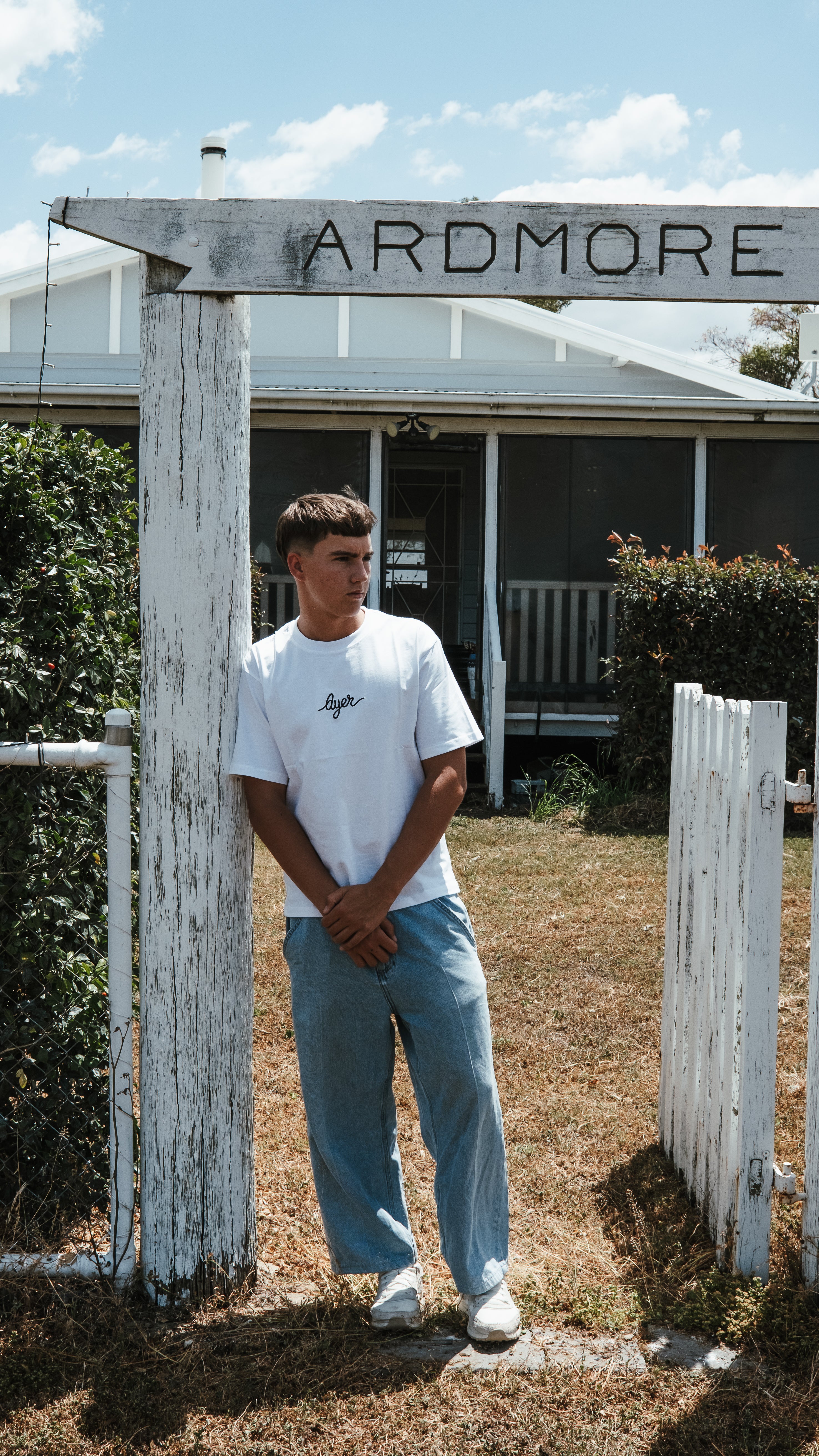 White AYER Classic T-Shirt
