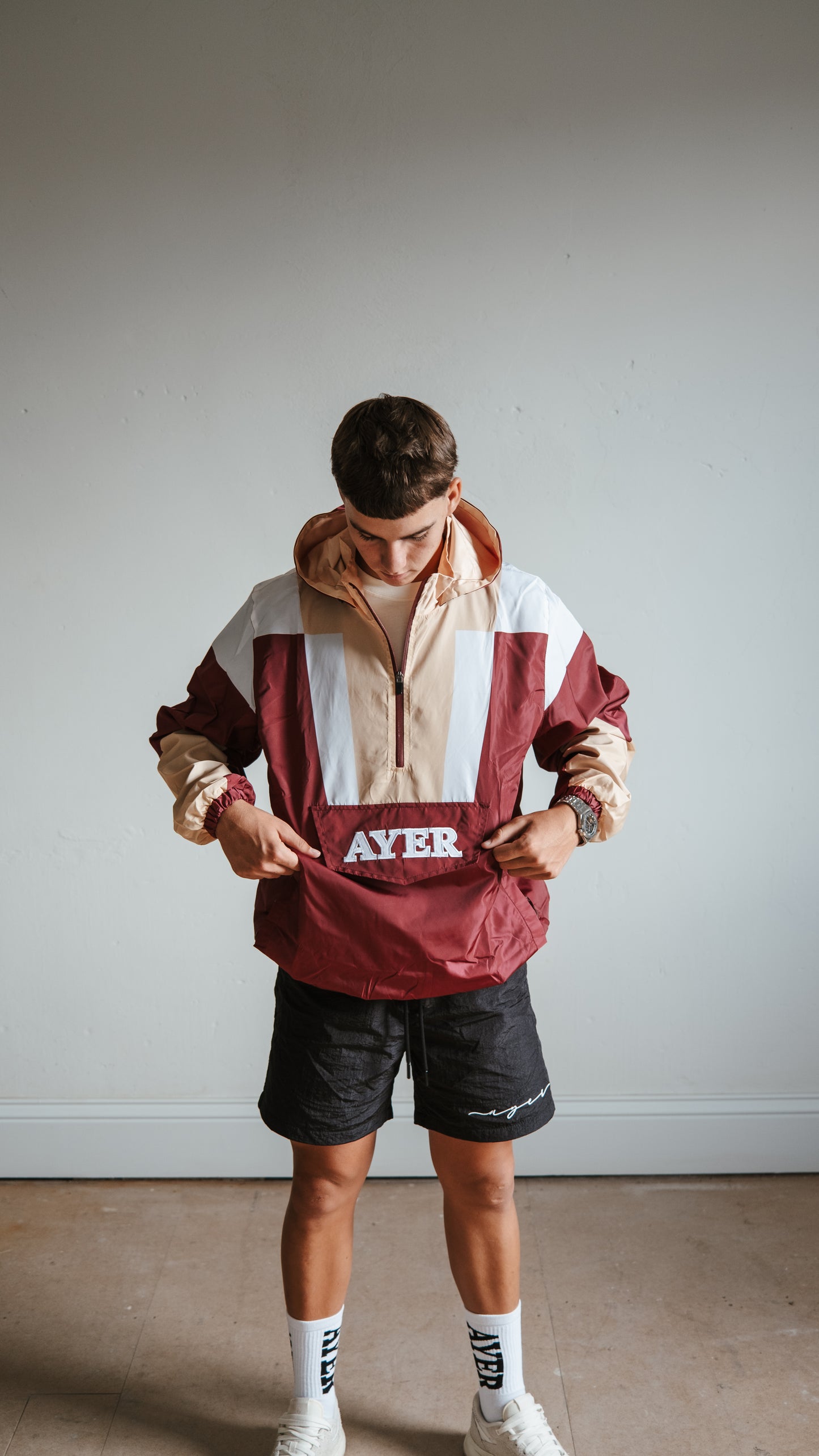AYER Maroon Spray Jacket