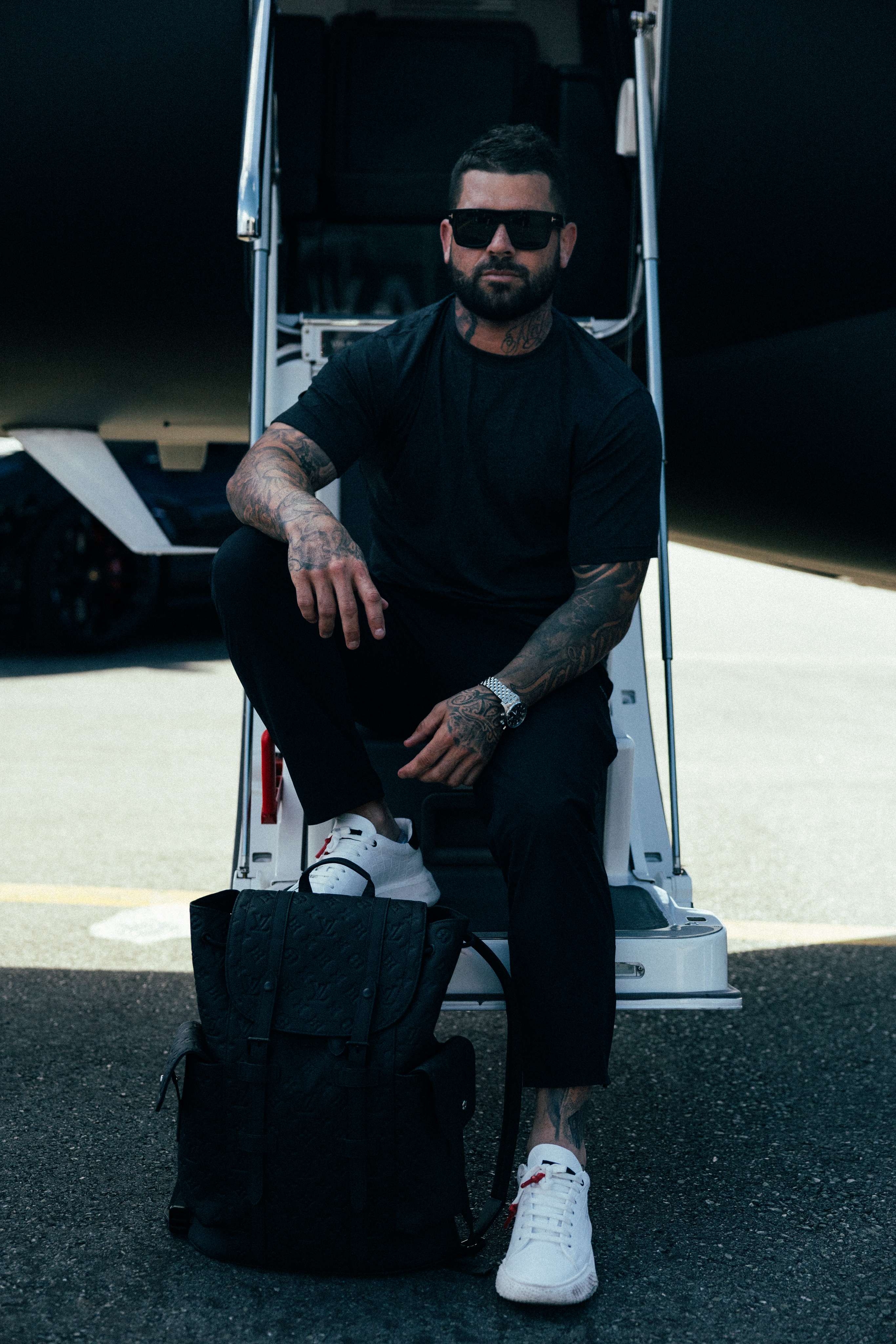 Black Silent Statement Pants