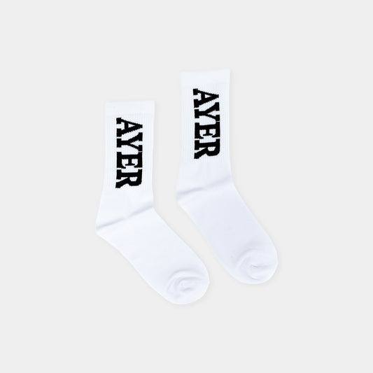 White AYER Sock
