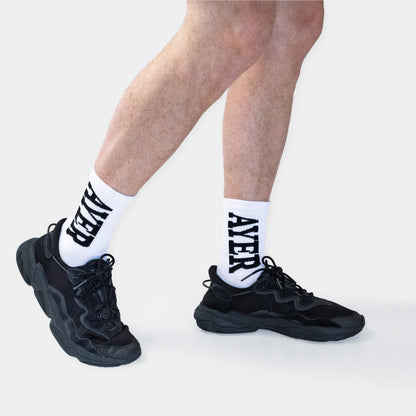 White AYER Sock